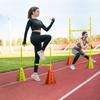 YES4ALL Agility Cones Hurdle Set 4 Green Cones + 4 Orange Cones + 12 Green Bars view 4