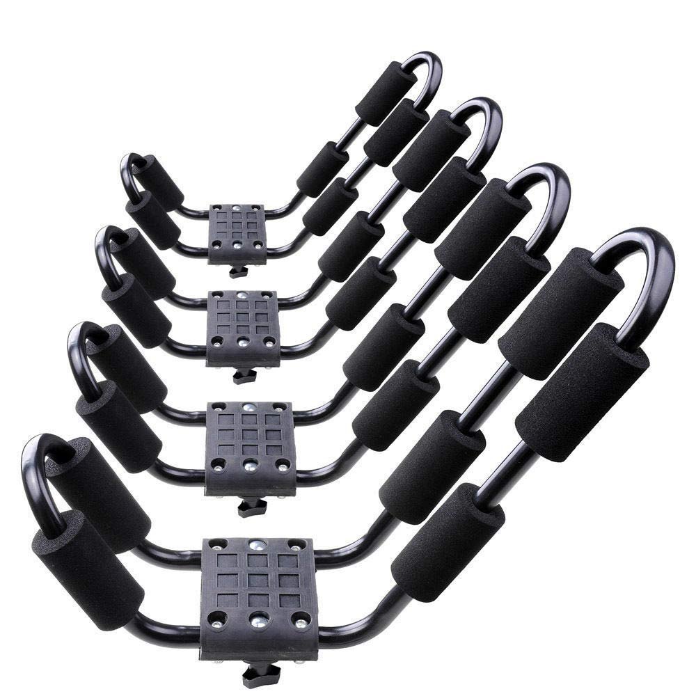 2 Pair Canoe Boat Kayak Roof Rack Car SUV Truck Top Mount Carrier J Cross Bar