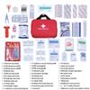 First Aid Kit - 230 Piece - for Car, Home, Travel, Camping, Office or Sports | Red Bag/Reflective Cross, Fully Stocked with Essential Supplies for Emergency and Survival view 3