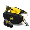 BLUPOND Night Driving Glasses - Chopper - Semi Polarized Night Driver Clear Vision Motorcycle Riding - TAC Anti Glare view 1