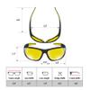 BLUPOND Night Driving Glasses - Chopper - Semi Polarized Night Driver Clear Vision Motorcycle Riding - TAC Anti Glare view 4
