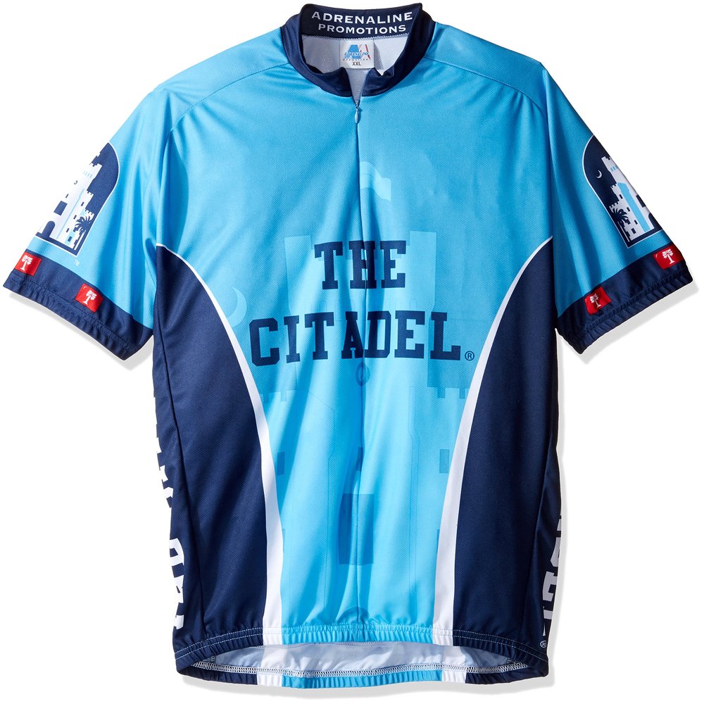 Adrenaline Promotions NCAA Men's Citadel Bulldogs MTB Cycling Jersey (XXX-Large) Blue