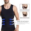 NonEcho Mens Slimming Body Shaper Seamless Compression Shirt Tummy Control Slimmer Shapewear Gynecomastia Undershirt view 4