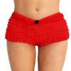 Hularka Woman's Sexy Ruffled Panties Underwear Booty Shorts Sissy Frilly Bloomers Knicker Pettipants Red Medium view 1