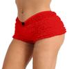 Hularka Woman's Sexy Ruffled Panties Underwear Booty Shorts Sissy Frilly Bloomers Knicker Pettipants Red Medium view 2