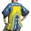 RaanPahMuang Dashiki African Shirts Men Women 100% Cotton African Freedom Shirt, Medium, Warrior Print - Bright Yellow view 2