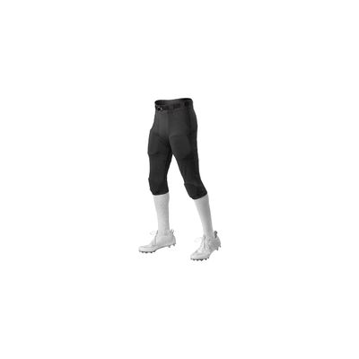 Alleson Athletic Boys Integrated Knee Pad Football Pant, Black, Medium