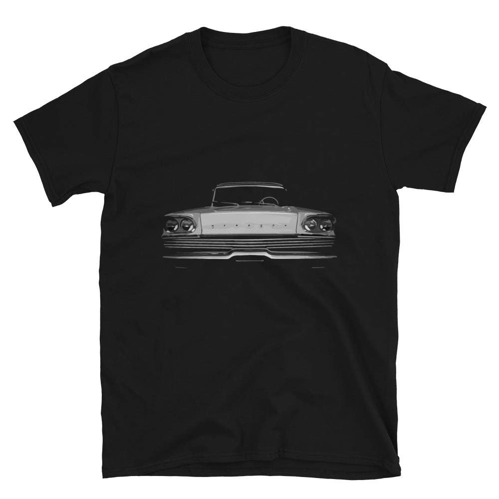 1959 Mercury Commuter Antique Classic Car Graphic T-Shirt | Vintage Car Enthusiast Gift Black