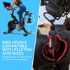 Impresa Cycling Shoe Hanger & Shoe Hook for Exercise Bike - Compatible with Peloton Spin Bikes - Pack of 2, Black Plastic - Space-Saving Accessory & Cycling Hooks view 2