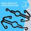 Impresa Cycling Shoe Hanger & Shoe Hook for Exercise Bike - Compatible with Peloton Spin Bikes - Pack of 2, Black Plastic - Space-Saving Accessory & Cycling Hooks view 3
