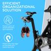 Impresa Cycling Shoe Hanger & Shoe Hook for Exercise Bike - Compatible with Peloton Spin Bikes - Pack of 2, Black Plastic - Space-Saving Accessory & Cycling Hooks view 4