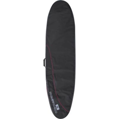 Ocean & Earth Compact Day Black/Red Longboard Surfboard Bag - Fits 1 Board - 26" x 8'6"