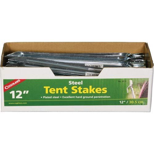 Coghlan's Steel Tent Stakes 12in 50pk