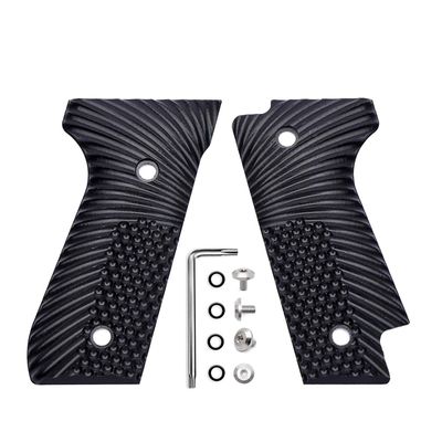 Guuun G10 Grips for Beretta 92S, Eagle Wings Texture - Black