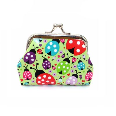 Adam Victor Lovely Beetles Pattern Coin Purse- Mini Beetle Design Clasp Pouch Wallet Key Bags Money Bag, Perfect Gifts for Girls Purses Women Wallets Buckle Party Favors