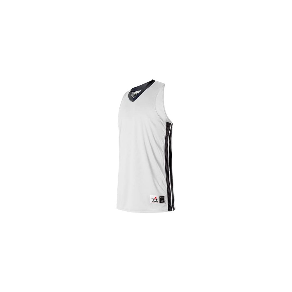 538JY - Basketball JERSEY Yout - S - WH/BK
