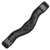 Exion Dressage Girth Anatomical Leather Girth with Soft Calfskin Padding | Enhanced Comfort & Freedom Elbow Design for Movement | Black- Leather Padding- 20 Inch/ 50 cm view 1