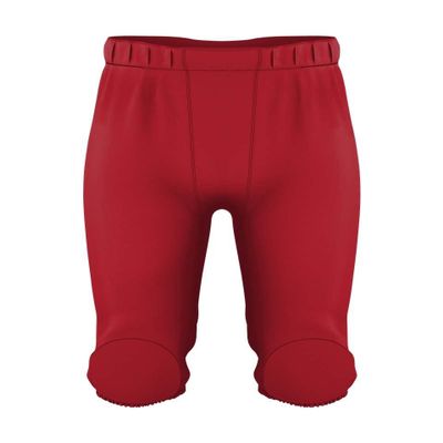 Alleson Athletic Boys Integrated Knee Pad Football Pant, Red, X-Large