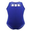 JEATHA Kids Girls One Piece Sleeveless M-Straps Back Ballet Gymnastic Leotard Unitard Jumpsuit Activewear Blue 8 view 1