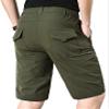 EXEKE Men's Lightweight Hiking Shorts Stretch Quick Dry Cargo Shorts with Multi Pocket 267-3XL/Army Green 36-37 view 3