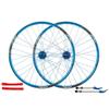 Bikes Bicycle Wheel Set 26 Inch Double Wall Alloy Rim 32 Hole QR Disc Brake Wheel 7 8 9 10 Speed Cassette Hubs (Size : Blue) view 1