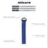 Alleson Athletic Football Belt 1" Width (Style 3FBLA), Royal, OS view 2