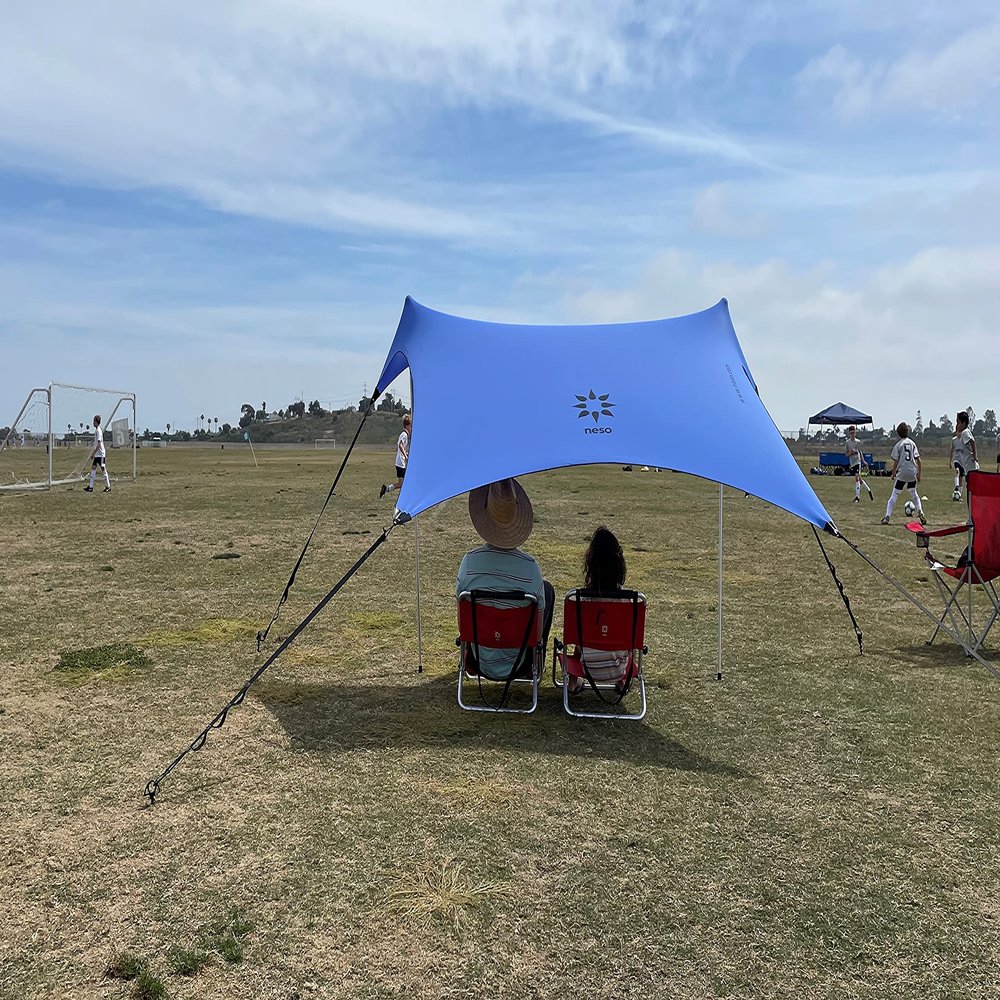 Neso Sidelines 1 Sports Tent - Lightweight and Portable Sun Shelter and Shade Tent for Outdoor Activities - Patented Reinforced Corners - UPF 50+ Sun Protection - 5.5 ft Tall, 7 x 4.5 ft - Periwinkle