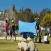 Neso Sidelines 1 Sports Tent - Lightweight and Portable Sun Shelter and Shade Tent for Outdoor Activities - Patented Reinforced Corners - UPF 50+ Sun Protection - 5.5 ft Tall, 7 x 4.5 ft - Periwinkle view 2