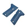 Guuun G10 Grips for Beretta 92/96 Compact, Tactical Sunburst Texture - Blue/Black view 3