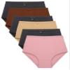 Barbra Lingerie Women's Multi Pack High Waist Cool Feel Brief Underwear Panties Small to 5XL (Large) view 1