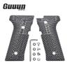 Guuun G10 Grips for Beretta M9A3 & Beretta 92 Vertec, OPS Eagle Wings Texture - Grey/Black view 2