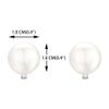 YOQUCOL 10MM Simulated Freshwater Pearl Clip On Stud Earrings Not Pierced Elegant Stud Jewelry For Women view 2
