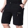 EXEKE Men's Lightweight Hiking Shorts Stretch Quick Dry Cargo Shorts with Multi Pocket 267-5XL/Black 40-41 view 2