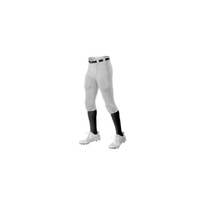Alleson Athletic Boys Integrated Knee Pad Football Pant, White, YTH SM