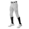 Alleson Athletic Boys Integrated Knee Pad Football Pant, White, YTH SM view 2