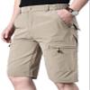 EXEKE Men's Lightweight Hiking Shorts Stretch Quick Dry Cargo Shorts with Multi Pocket 267-4XL/Khaki 38-39 view 2