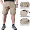 EXEKE Men's Lightweight Hiking Shorts Stretch Quick Dry Cargo Shorts with Multi Pocket 267-4XL/Khaki 38-39 view 4