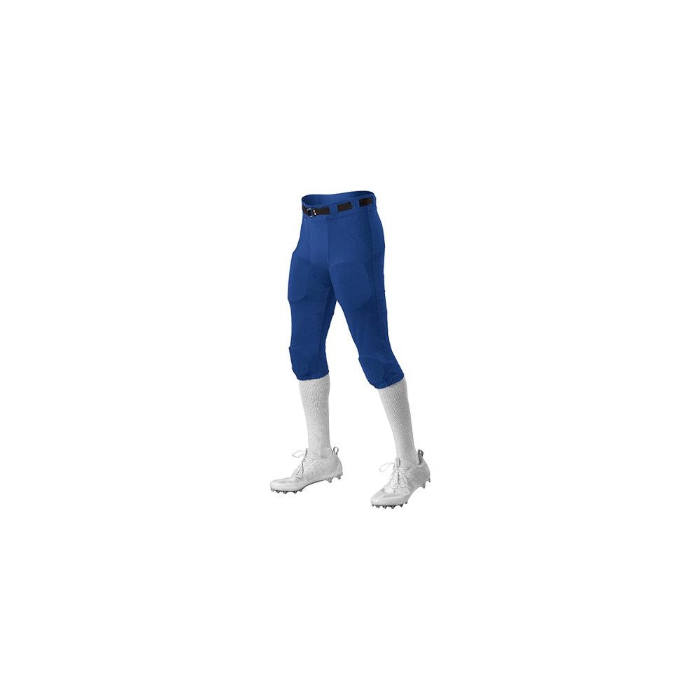 Alleson Athletic Boys Integrated Knee Pad Football Pant, Royal, Medium