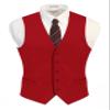Gioberti Men's Formal Suit Vest Fit for Business or Casual Dress, Red, 2X-Large view 2