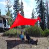 Neso Sidelines 1 Sports Tent - Lightweight and Portable Sun Shelter and Shade Tent for Outdoor Activities - Patented Reinforced Corners - UPF 50+ Sun Protection - 5.5 ft Tall, 7 x 4.5 ft - Lehua Red view 1