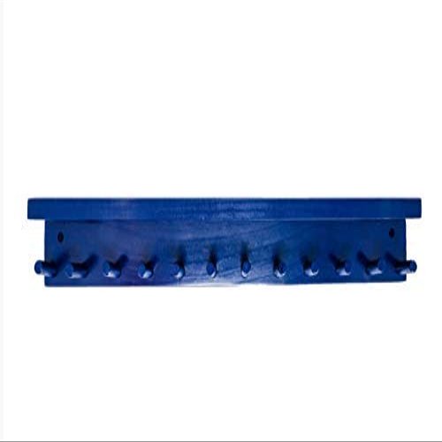 MWCSPORTS Holds 11 Full Size Baseball/Softball Bat 6 Balls Trophy Awards Rack Holder Display Storage and Organization Softball Heavy Duty Hardware Baseball Bat Rack Shelf Holder Wall Mount (Blue)