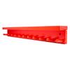 MWCSPORTS Holds 11 Full Size Baseball/Softball Bat 6 Balls Trophy Awards Rack Holder Display Storage and Organization Softball Heavy Duty Hardware Baseball Bat Rack Shelf Holder Wall Mount (Red) view 3