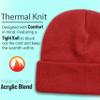 12 Pack Winter Beanie Hats for Men Women, Warm Cozy Knitted Cuffed Skull Cap, Wholesale view 3