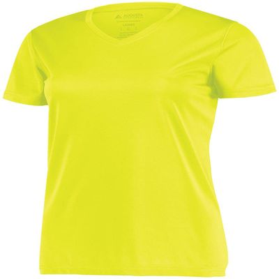 Augusta Sportswear Women's Wicking Tee Shirt, Safety Yellow, Small