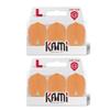 LSTYLE Dart Flights - L3 PRO KAMI Shape - Orange | 2-Pack (6 Flights) | for Soft & Steel Tip Darts view 1