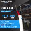 14 Gauge 2 Conductor Marine Wire - 200 ft Duplex Flat Marine Grade Wire Tinned Copper Oxygen-Free Insulated - 14/2 AWG UL 1426 Standard PVC Wire for Boat, Automotive, Speakers, Camper & Trailers view 2