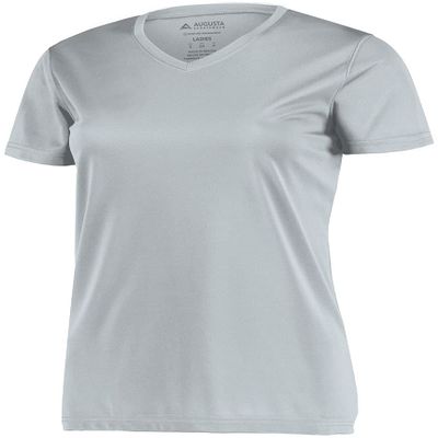 Augusta Sportswear Womens NexGen Wicking Tee XS Silver