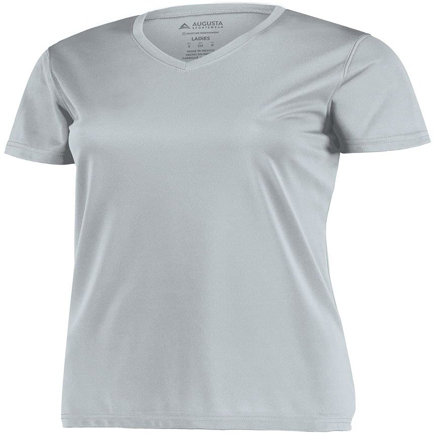 Augusta Sportswear Womens NexGen Wicking Tee XS Silver