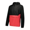 Holloway Pack Pullover, Black/Scarlet, M view 1