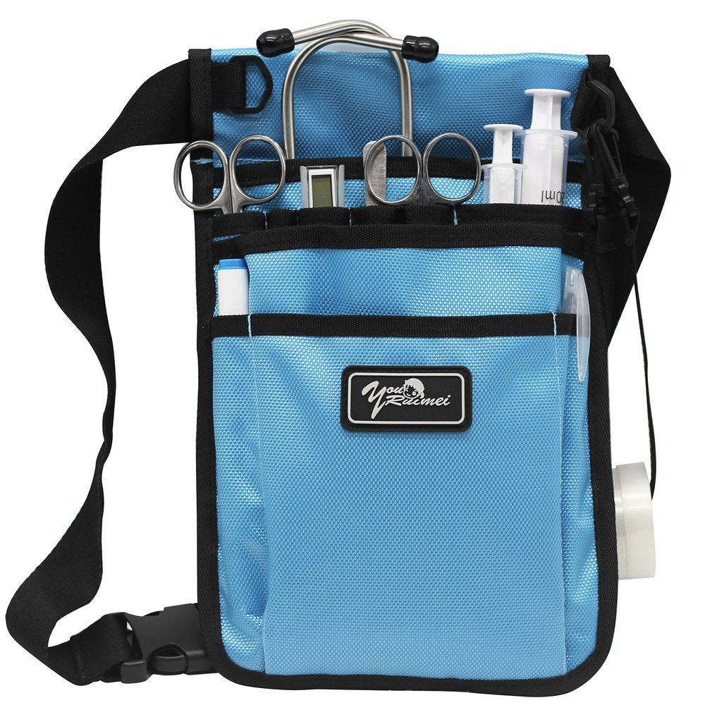 Nurse Fanny Pack for Work,Kit Practical Waist Bag for Nurses,Fanny Pack for Basics,Nurse Utility Belt Organizer Bag (Royal Blue)